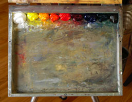 Photo of Robert's outdoor palette.